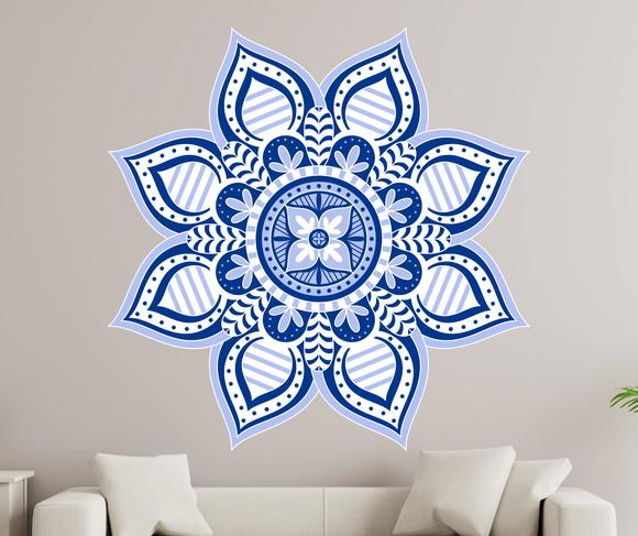 Adesivo de parede mandala 100cm