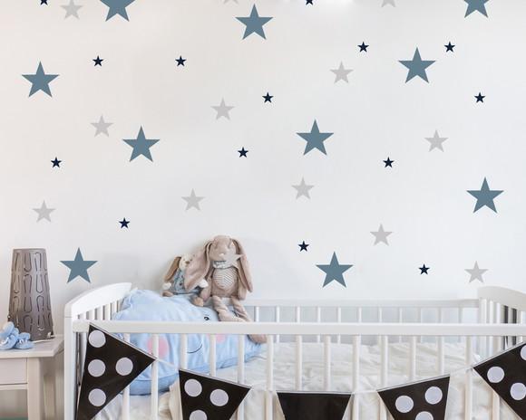 Adesivo estrelas 3 cores