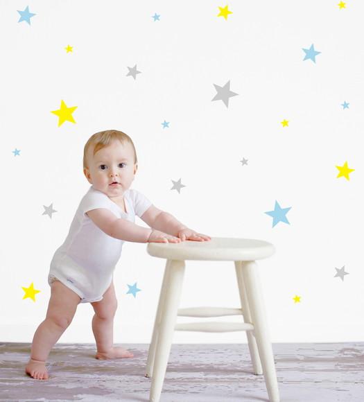 Adesivo estrelas 3 cores