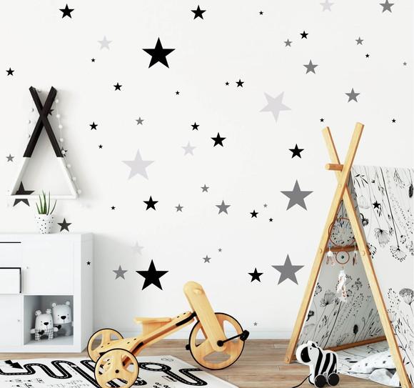 Adesivo estrelas 3 cores