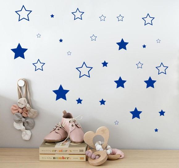 Adesivo estrelas azuis