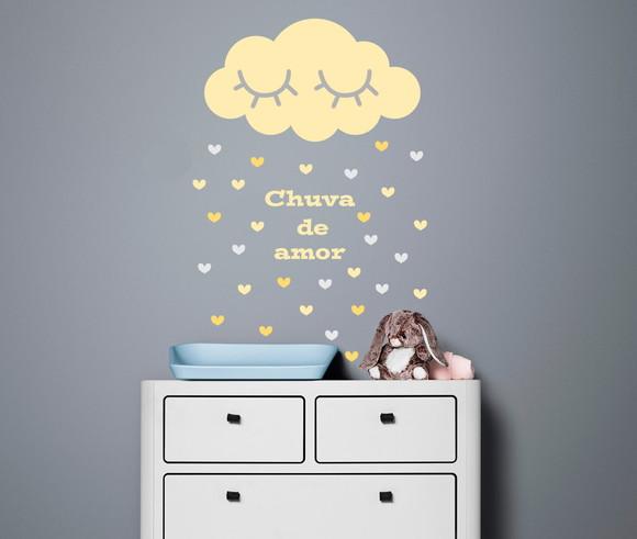 Adesivo Nuvem Chuva De Amor