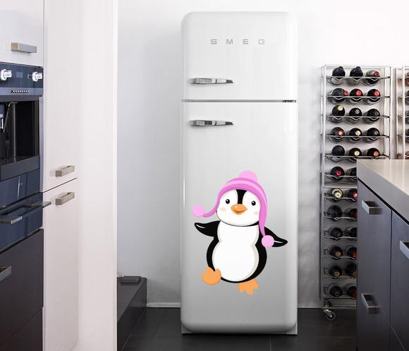Adesivo para Geladeira Pinguim