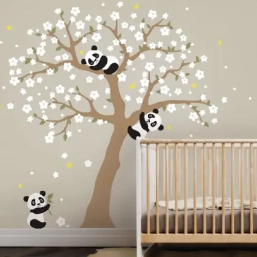 Adesivo Árvore com Ursos Panda