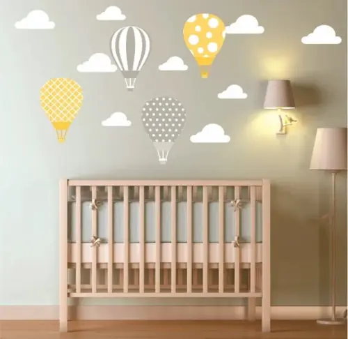 Adesivo Balões + Nuvens