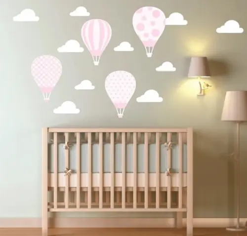 Adesivo Balões + Nuvens