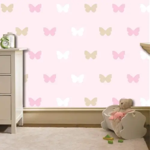 Adesivo de parede borboletas para Quarto de Bebê e Criança