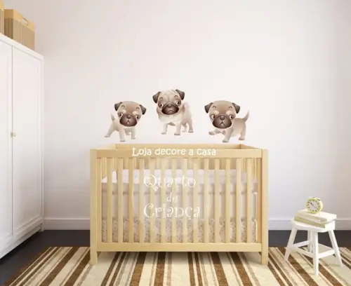 adesivo cachorrinho pug