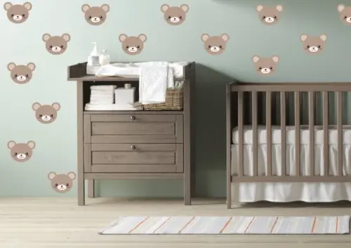 Adesivo carinhas urso