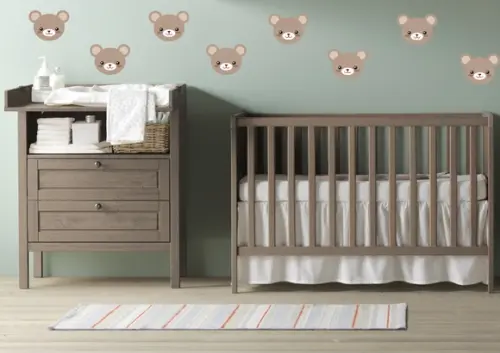 Adesivo carinhas urso