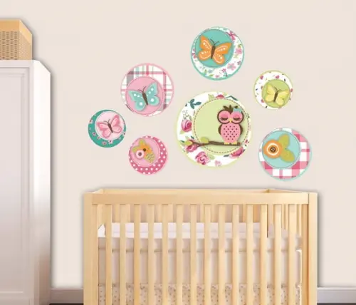 Adesivo de parede "infantil coruja"
