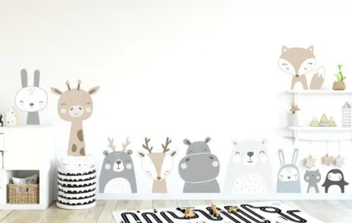 Adesivo de Parede Animais Nórdicos