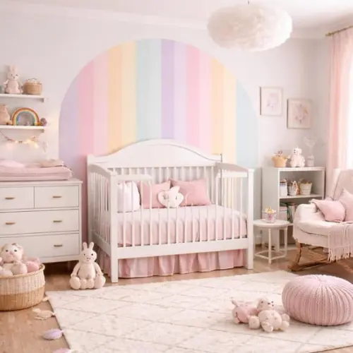Adesivo de Parede Arco - Arco Íris Quarto de Bebê
