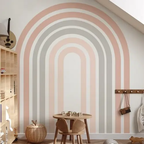 Adesivo de Parede Arco Íris - Adesivo Arco-íris Minimalista