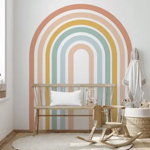 Adesivo de Parede Arco Íris - Adesivo Arco-íris Minimalista