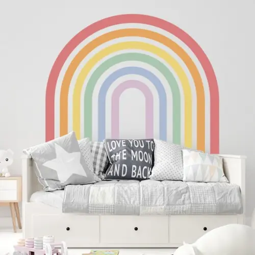 Adesivo de Parede Arco Íris - Adesivo Arco-íris Minimalista
