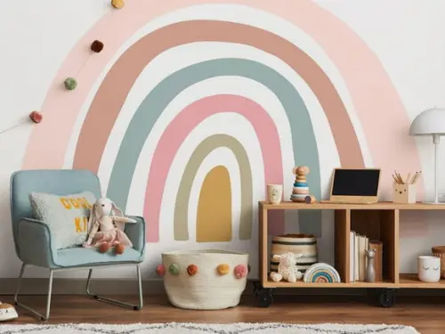 Adesivo de Parede Arco Íris - Arco Íris Boho