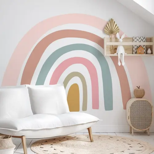 Adesivo de Parede Arco Íris - Arco Íris Boho
