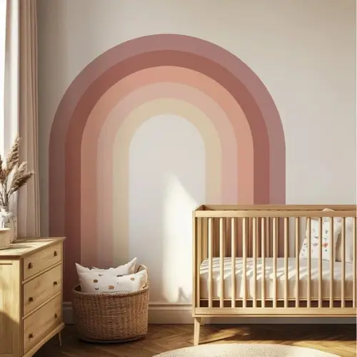 Adesivo de Parede Arco Íris - Adesivo Decoração Minimalista