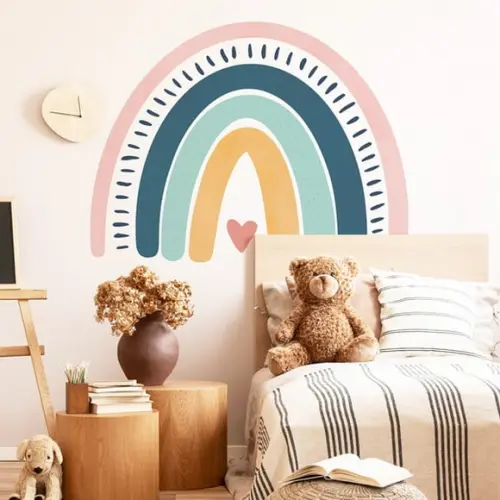 Adesivo de Parede Arco Íris - Arco Íris Boho