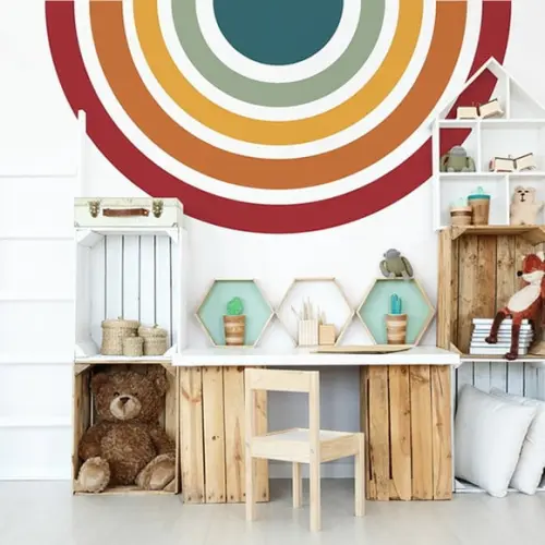 Adesivo de Parede Arco Íris - Arco Íris Decorativo