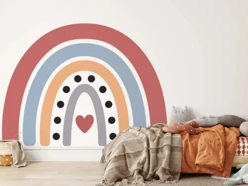 Adesivo de Parede Arco Íris - Arco Íris Decorativo