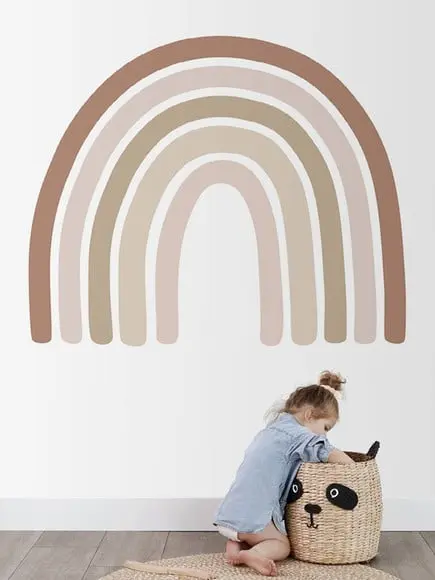 Adesivo de Parede Arco Íris Boho - Adesivo Arco-íris