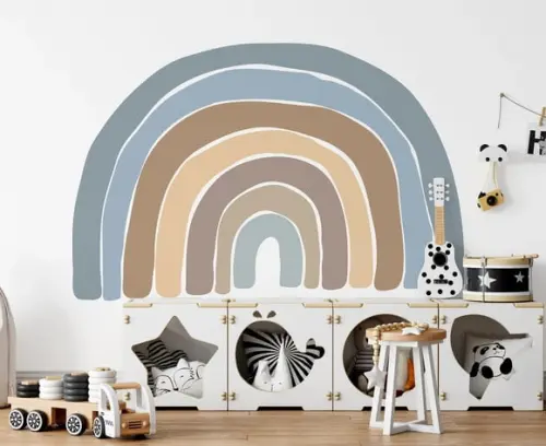 Adesivo de Parede Arco Íris Boho - Adesivo Arco-íris
