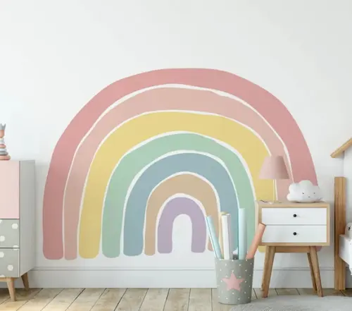Adesivo de Parede Arco Íris Boho - Adesivo Arco-íris