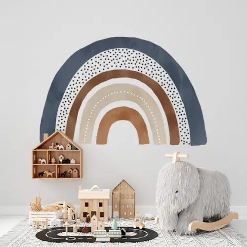 Adesivo de Parede Arco Íris Aquarela/adesivo Arco-íris Boho