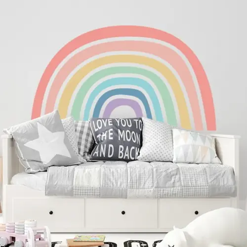 Adesivo de Parede Arco Íris Boho - Adesivo Arco-íris