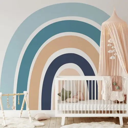 Adesivo de Parede Arco Íris Boho Grande