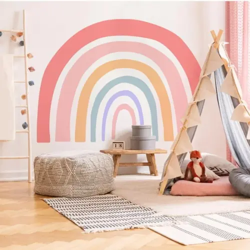 Adesivo de Parede Arco Íris Grande- Adesivo Arco-íris Boho
