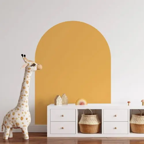 Adesivo de Parede Arco Liso Amarelo