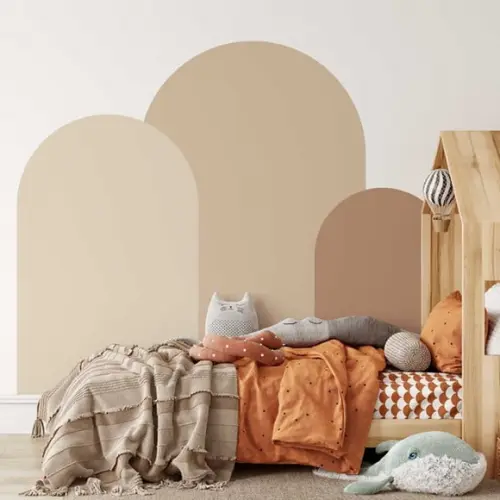 Adesivo de Parede Arcos Minimalistas - Adesivo Trio de Arcos