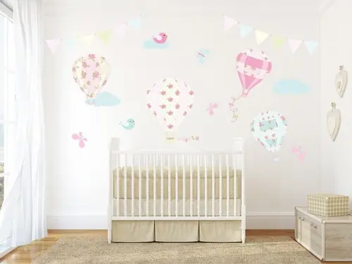 Adesivo de Parede Balões Floral