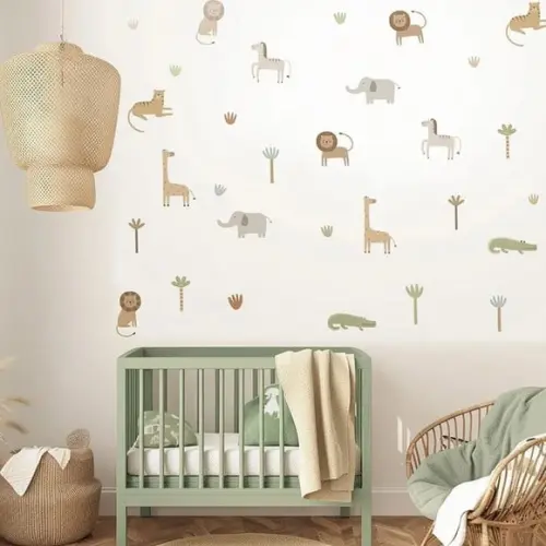 Adesivo de Parede Bichinhos da Selva - Decoração Safari