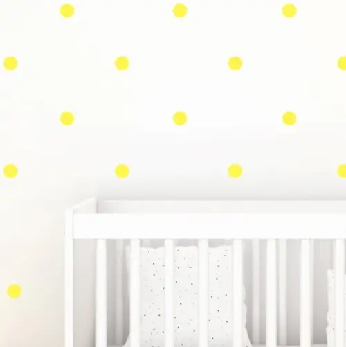 Adesivo de Parede Bolinhas Amarelas