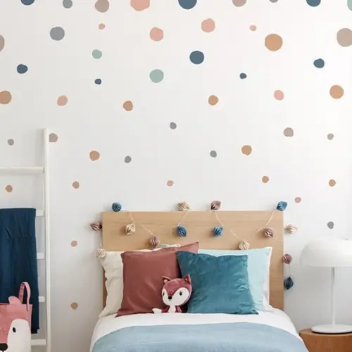 Adesivo de Parede Bolinhas Coloridas - Adesivo Bolinhas Boho