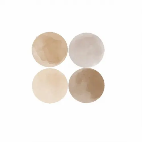 Adesivo de Parede Bolinhas Irregulares Aquarela Tons Beges