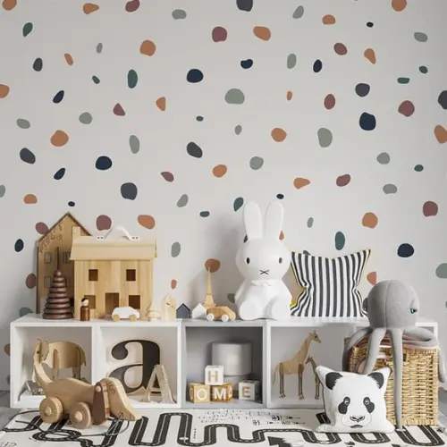 Adesivo de Parede Bolinhas Irregulares-adesivo Bolinhas Boho