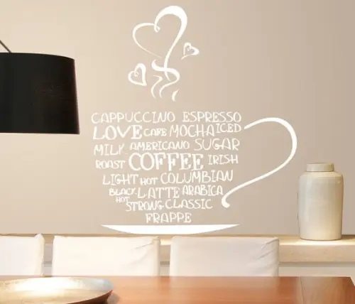 Adesivo de Parede Café