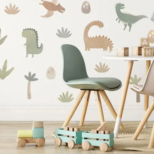 Adesivo de Parede Dinossauros-adesivos Dinossauros Aquarela