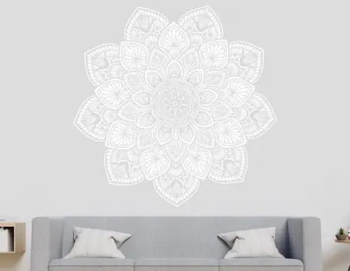 Adesivo de parede especial mandala