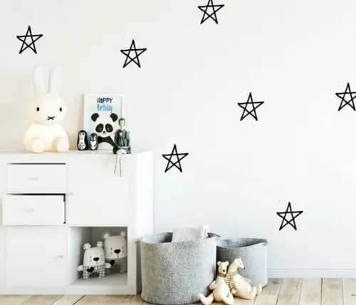 Adesivo De Parede Estrelas - Adesivo Estrelas Vazadas