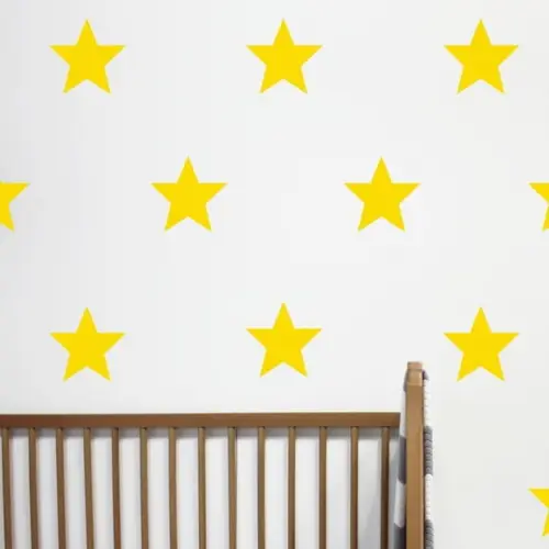Adesivo de Parede Estrelas Amarelas - Adesivo Estrelas