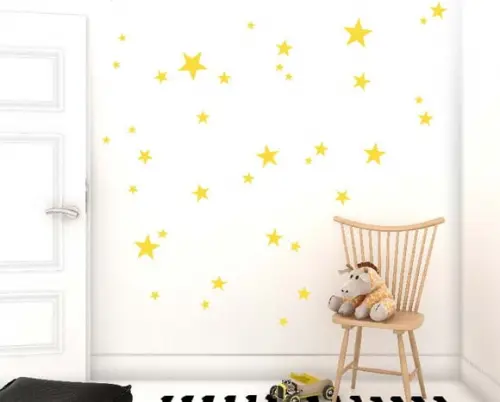 Adesivo De Parede Estrelas Amarelas - Adesivo Estrelas
