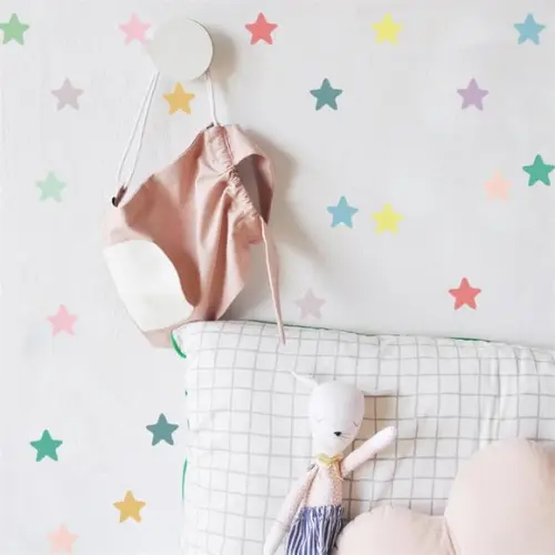 Adesivo de Parede Estrelas Coloridas - Adesivo Estrelas
