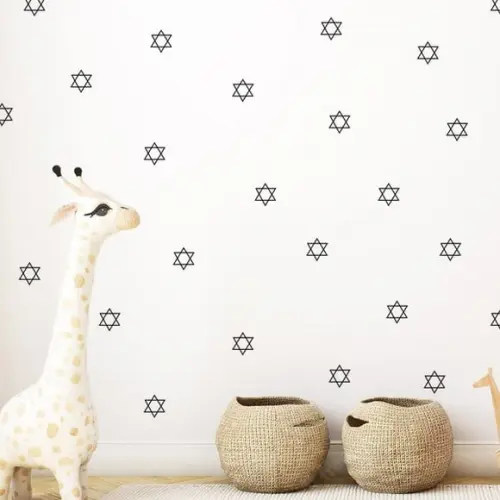 Adesivo de Parede Estrelas de Davi - Adesivos Estrelas