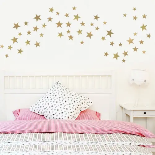 Adesivo de Parede Estrelas Douradas